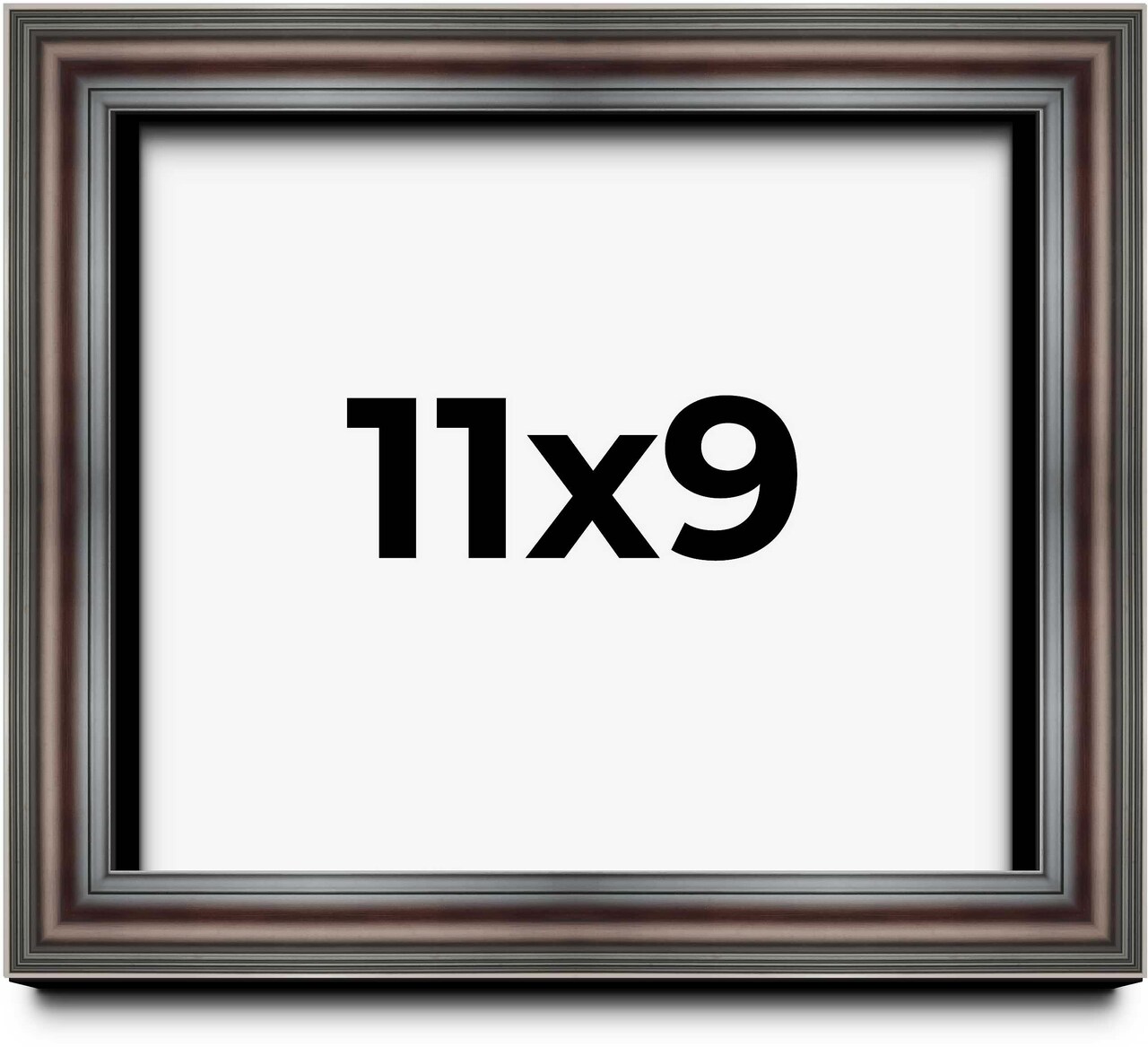 9x11 Deep Shadow Box Picture Frame with UV-Resistant Acrylic & Acid Free Backing, Available in 4 Finishes - Gold, Silver, Brown, White